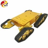 doit 4wd robot tracked tank car chassis td900 with aluminum alloy chassisframe robotic arm interface holes diy rc toy