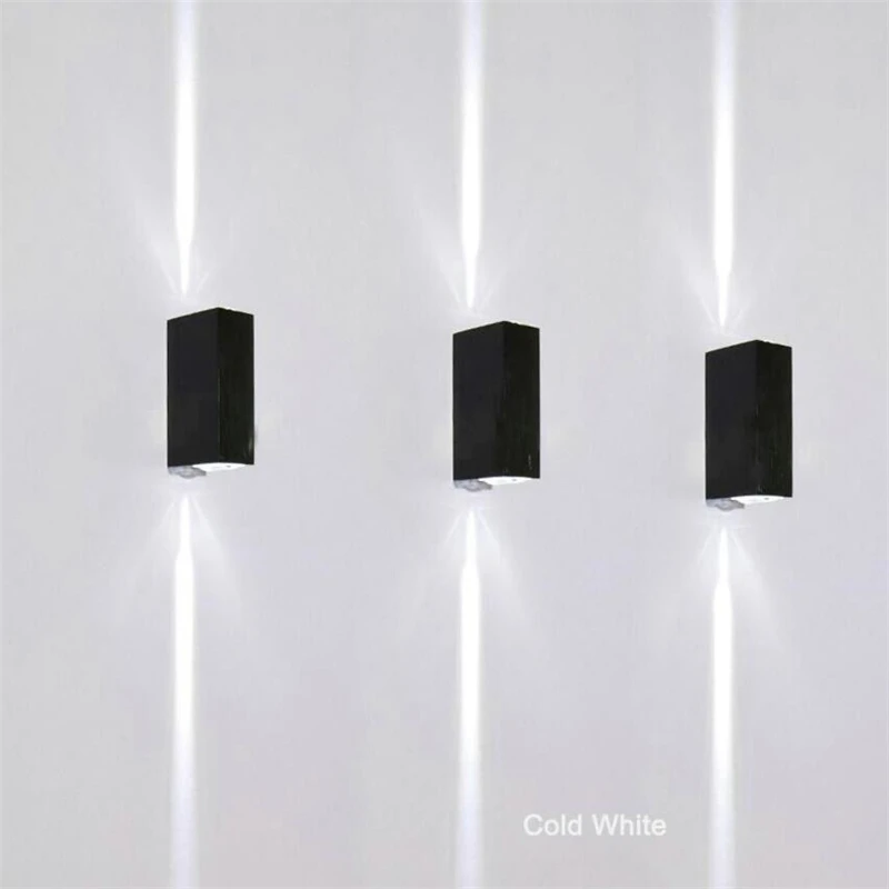 Оптовая продажа 2X3W COB LED Наружный свет вверх и вниз 6W светодиодные настенные лампы
