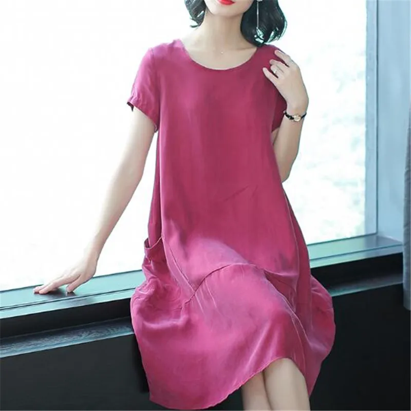 Платья Новинка лета 2019 женское платье большого размера модное свободное летнее с