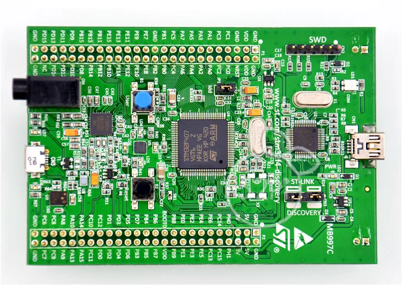 STM32F4DISCOVERY/STM32F407G DISC1 Embeded ST LINK/V2 STM32 оценочная плата для разработки Бесплатная