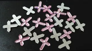 200 шт.лот Акриловый Граненый крест со стразами для детского душа, крестин, Причастия, конфетти