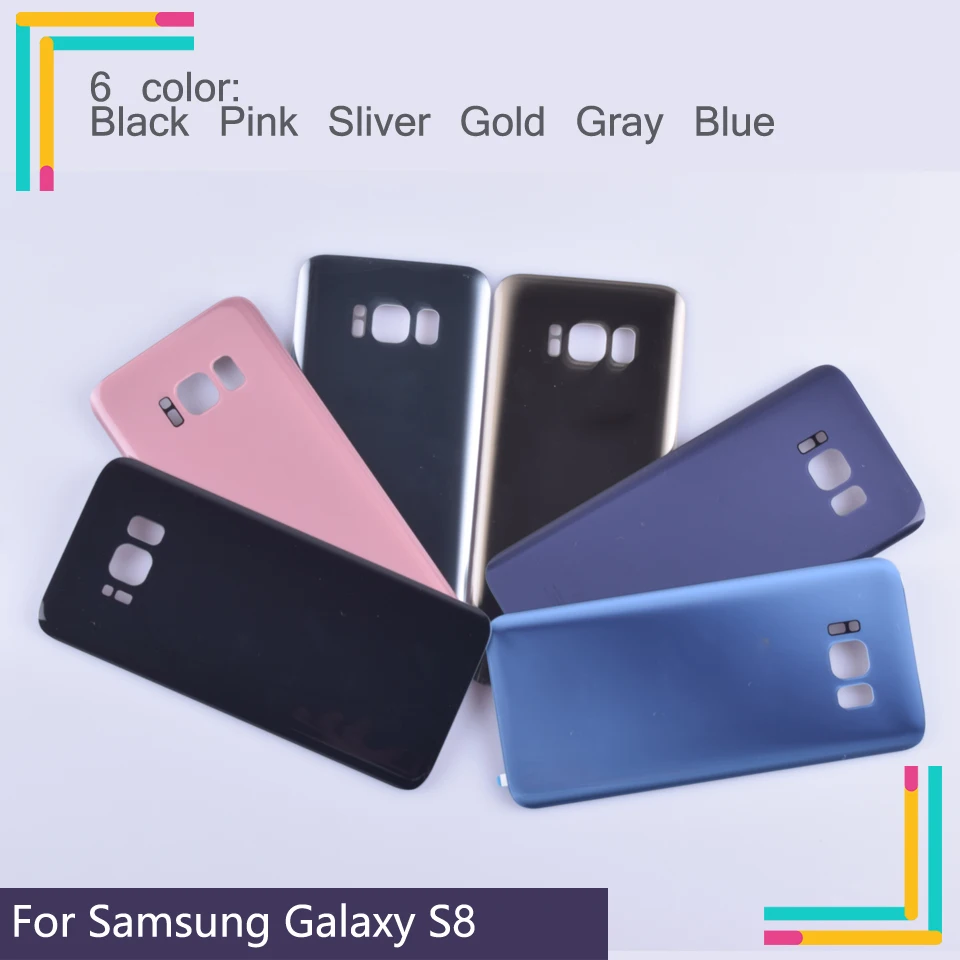 10 шт./партия для Samsung Galaxy S8 g950 G950F SM-G950F корпус Крышка батарейного отсека задняя