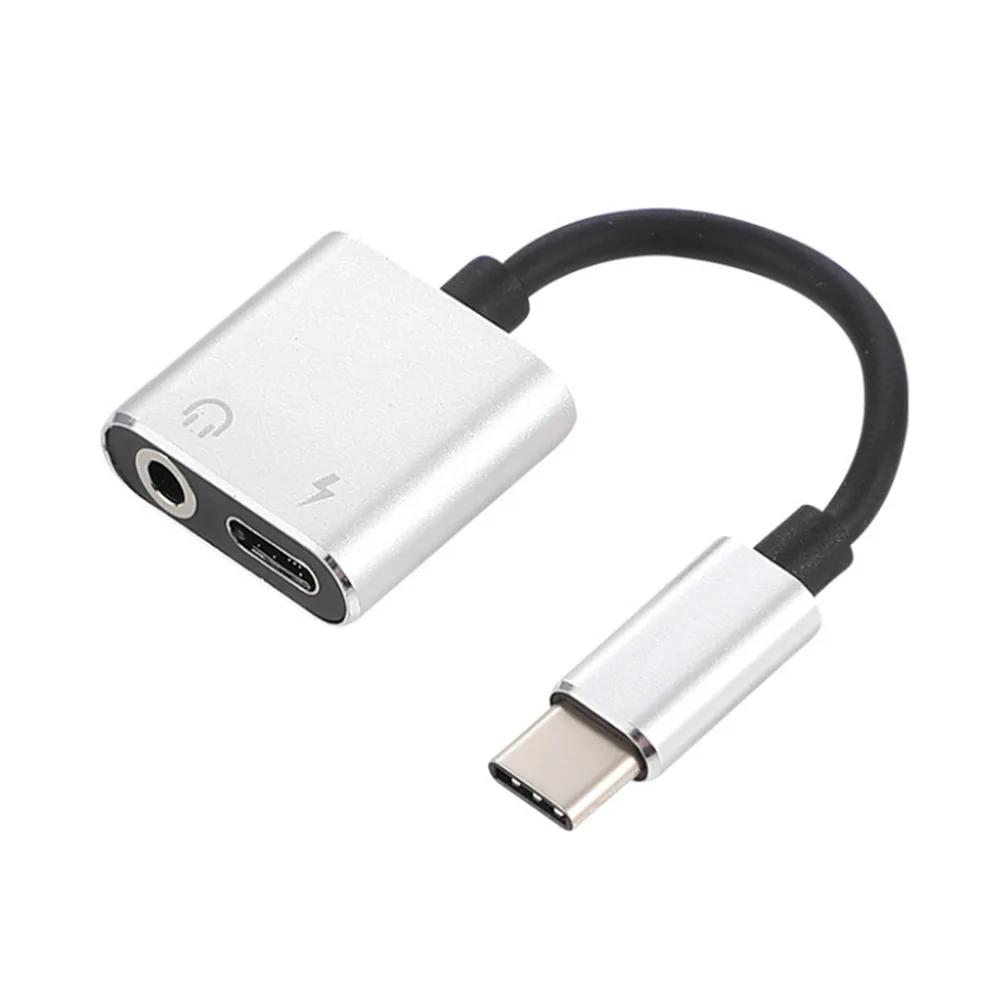 Тип-C до 3,5 мм аудио адаптер зарядный кабель 2 в 1 Тип usb C до 3,5 мм для наушников зарядки ключ для xiaomi huawei P20 samsung