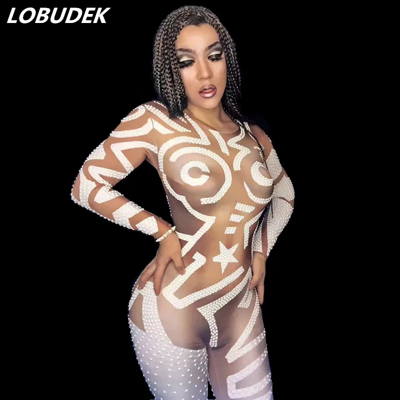 2017 сексуальные комбинезоны наряд со стразами женские костюмы для выступлений DJ DS