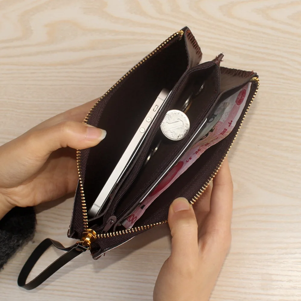 Характер животных Сова сцепления кошелек сумка Длинный с принтом молнии