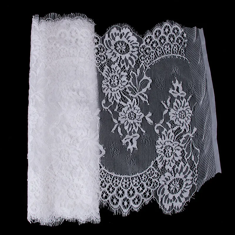 Misaya 3 ярдов/партия кружевная отделка для ресниц большой цветок 2 цвета ткань