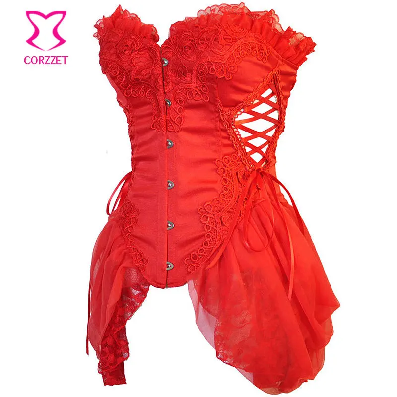 Викторианские кружевные корсеты и бюстье Burlesque Espartilhos корсет Корсетная