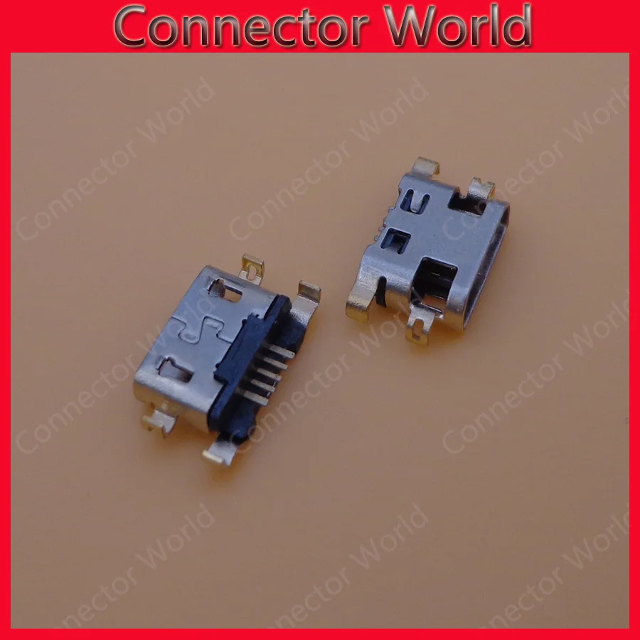 100 шт./лот для Alcatel 6035R Idol S 4033 4033D POP C3 micro usb коннектор зарядки штепсельная вилка порт