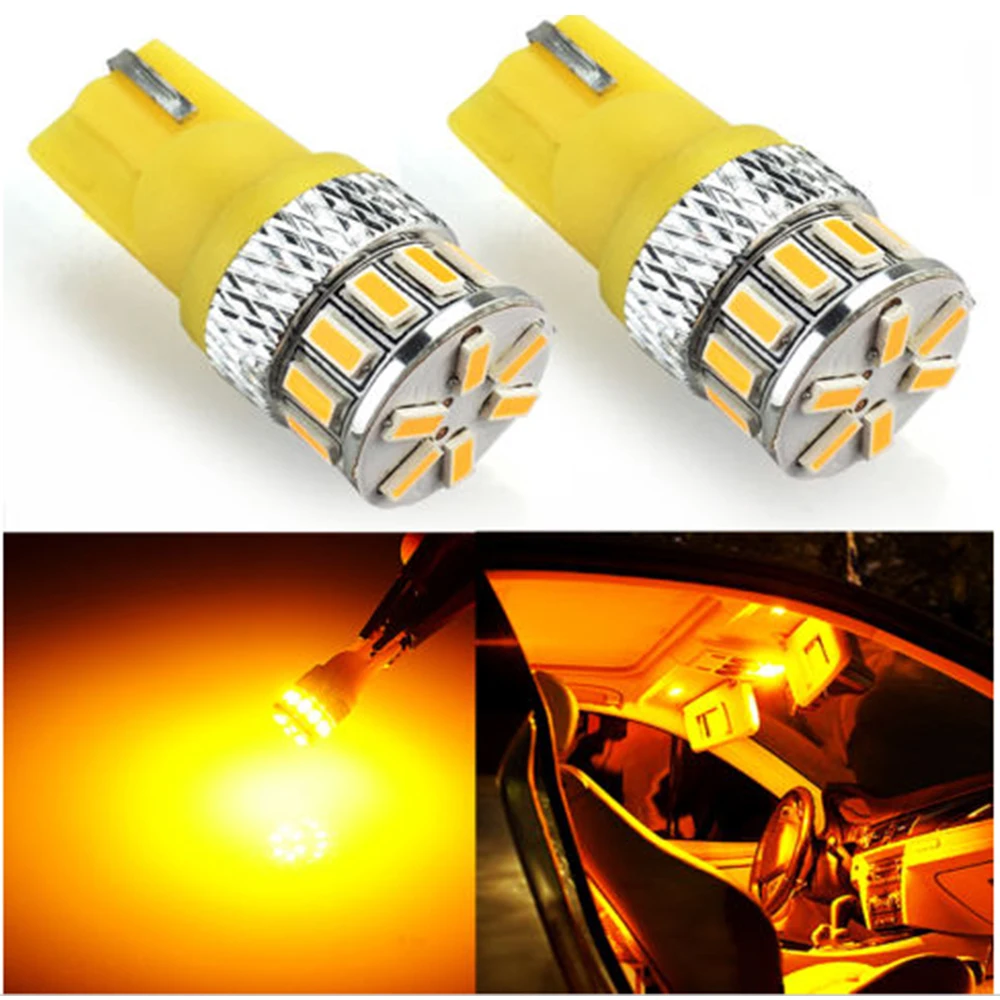 Keyecu 2 * супер яркий T10 18 SMD 3014 194 168 2825 W5W Освещение лампы синий/желтый/