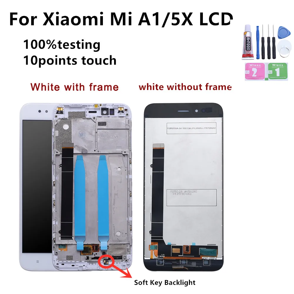 5 &quotОригинальный дисплей для Xiaomi Mi A1 ЖК с сенсорным экраном и рамкой XiaoMi 5X Mi5X