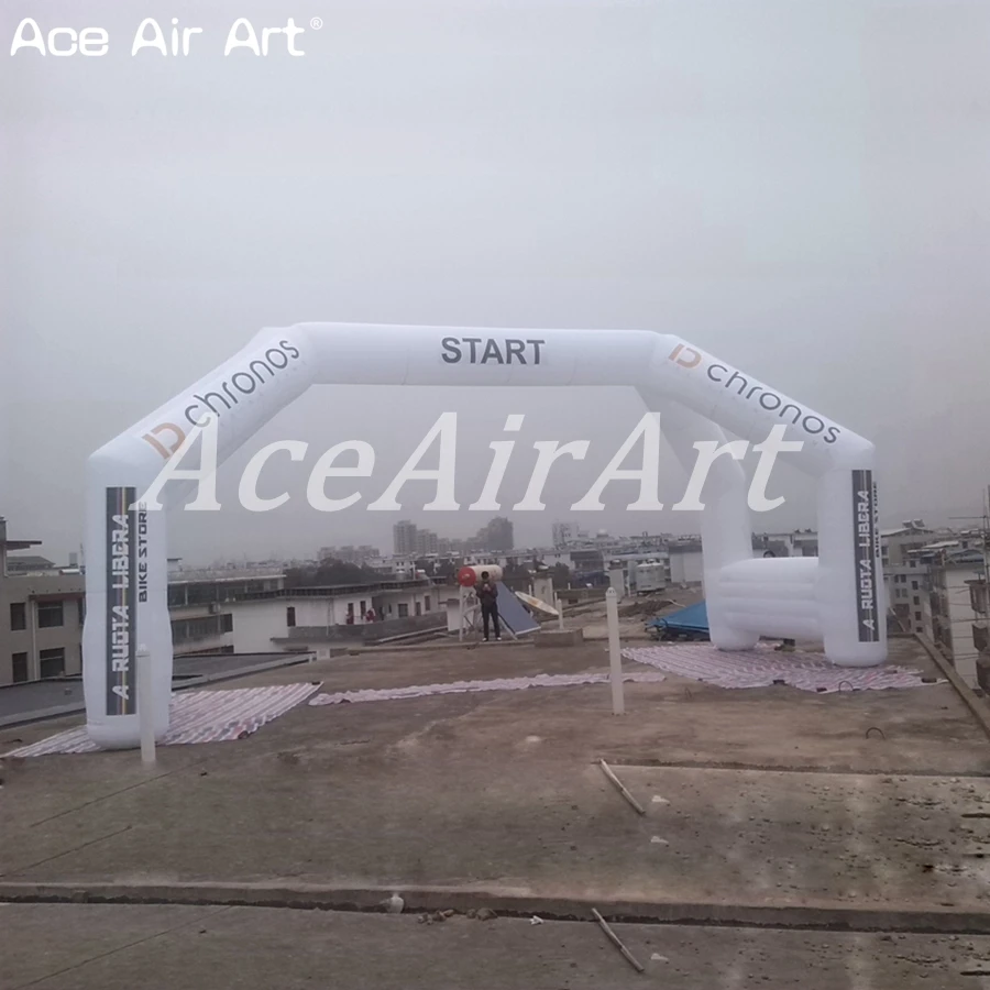 Huge 12 m inflatable start finish line entrance archways car race gate for Auto 4 LEGS free standing | Игрушки и хобби