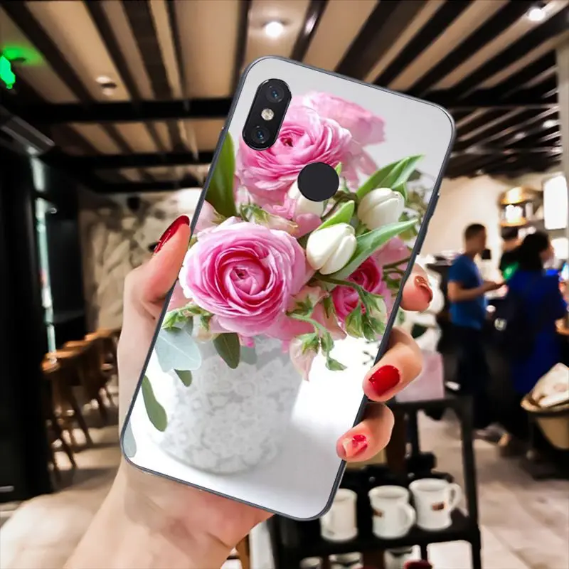 Babaite элегантный розовый фиолетовый пион на вазе чехол для телефона для Xiaomi MiA1 A2 lite F1 Redmi 6A 4X 5Plus S2 Note7 Redmi Note4