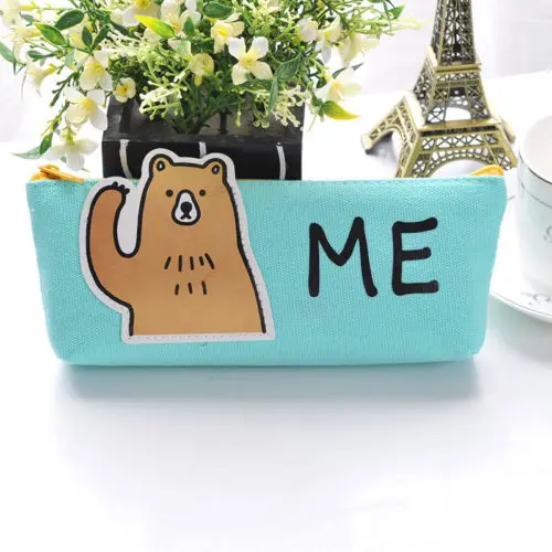 Милые 3D Животные пенал для карандаша ручки мультфильм мешок хранения сумка