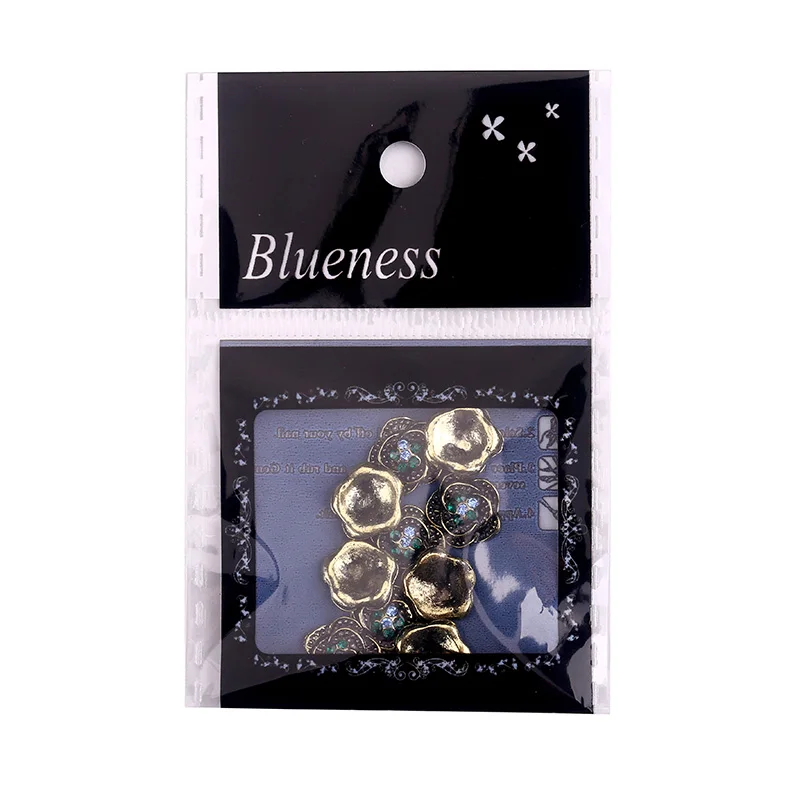 Blueness 10 шт./лот украшения для ногтей Ретро квадратные Цветы Стразы аксессуары Manciure