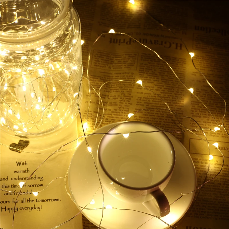 

USB Copper Wire Starry 10M 100 Leds Fairy String Lights for Bedroom Garden Christmas Wedding Party Holiday Decoration