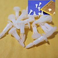 100pcs nylon plastic fixed snap in rivet screw spacer standoff pcb circuit board 4mm hole locking posts support rc 19 a19mm
