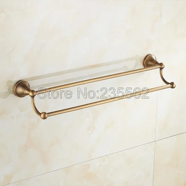 Двойной держатель для полотенец Cba077 античная латунь|towel bar holder|double towel bartowel |