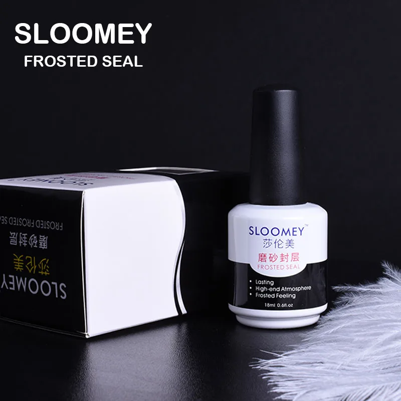 Matte top coat SLOOMEY 18 мл верхнее покрытие УФ-гель для ногтей профессиональный зеркальный замачиваемый УФ светодиодный гель матовый лак для ногтей без протирания верхнее покрытие гель для ногтей - Цвет: Matte top coat