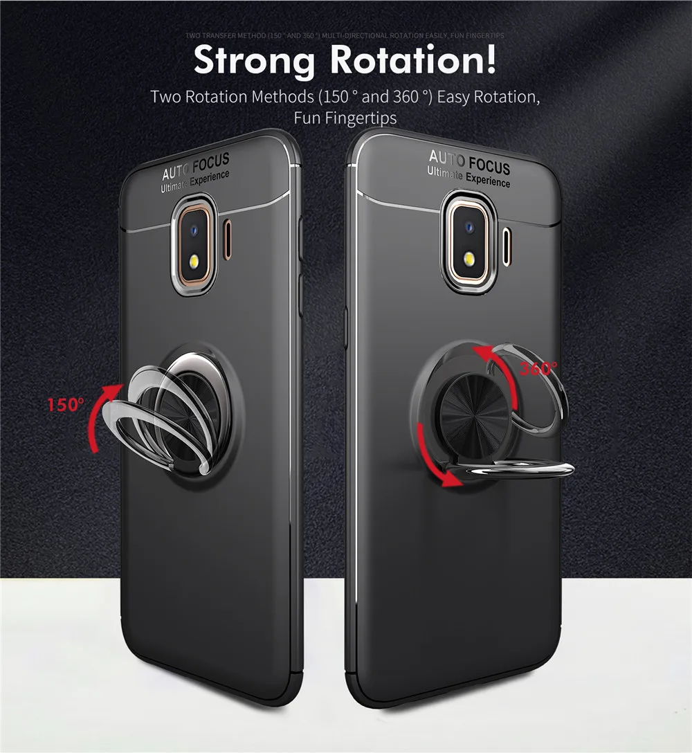 Чехол для samsung Galaxy J2 Core цветной металлический магнитный держатель кольца Мягкий