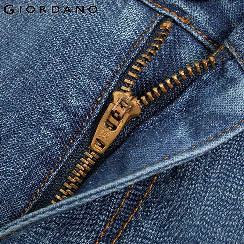 Giordano .женские укорочённые джинсы с пятью классическими карманами данный вариант