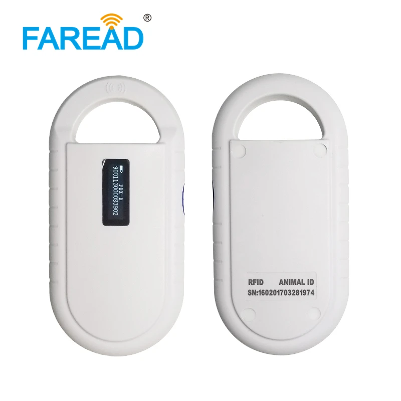 Бесплатная доставка RFID сканер для считывания микрочипов животных от