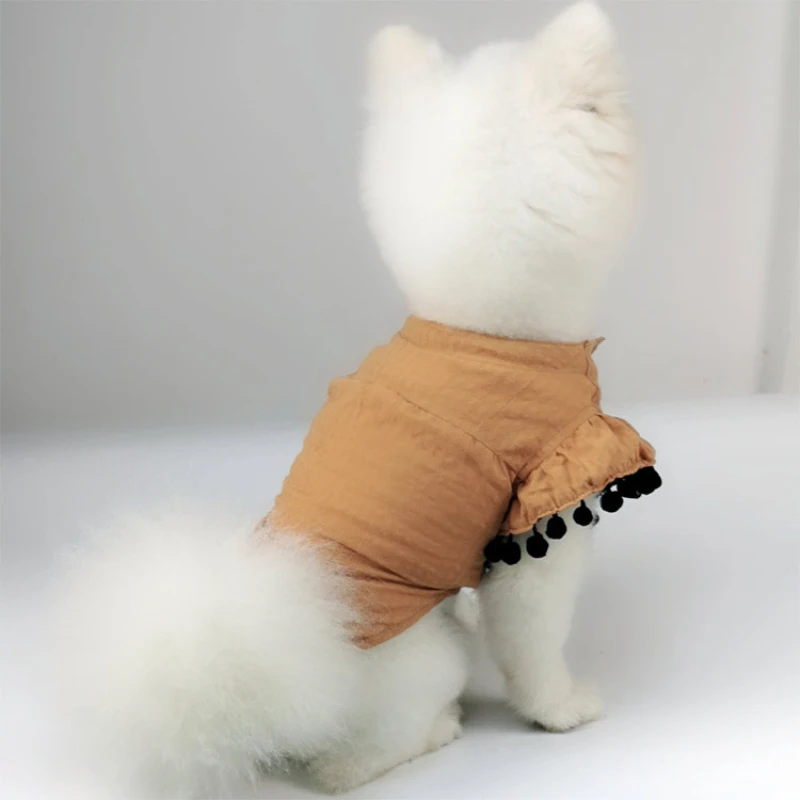 Костюм для маленькой собачки летняя Мопс одежда с принтом в виде собак Cat щенок чихуахуа рубашка своего померанского шпица пуделя для бишона и шнауцера футболка мужская с кошкой пижама одежда