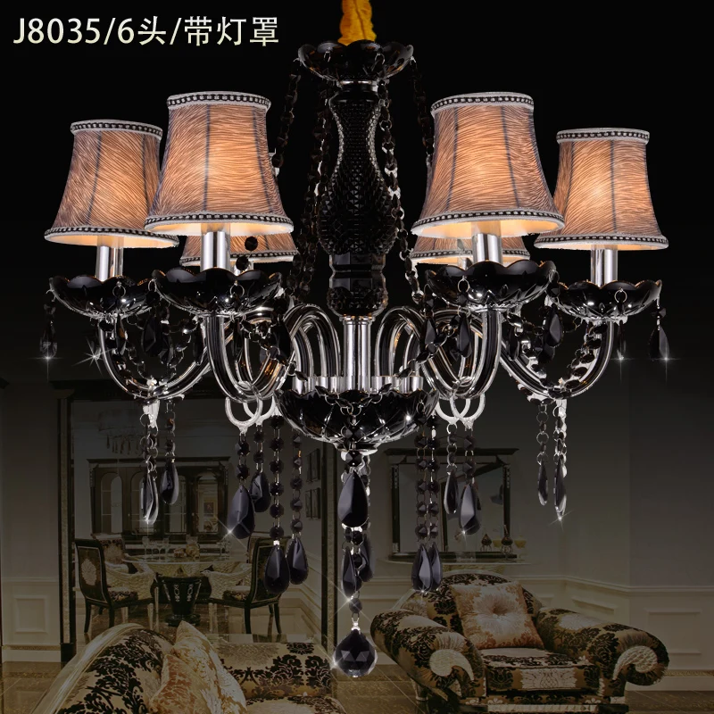 

flush mount modern black crystal chandelier lampshades lustres de cristal sala chandeliers suppliers lampadari moderni lamp