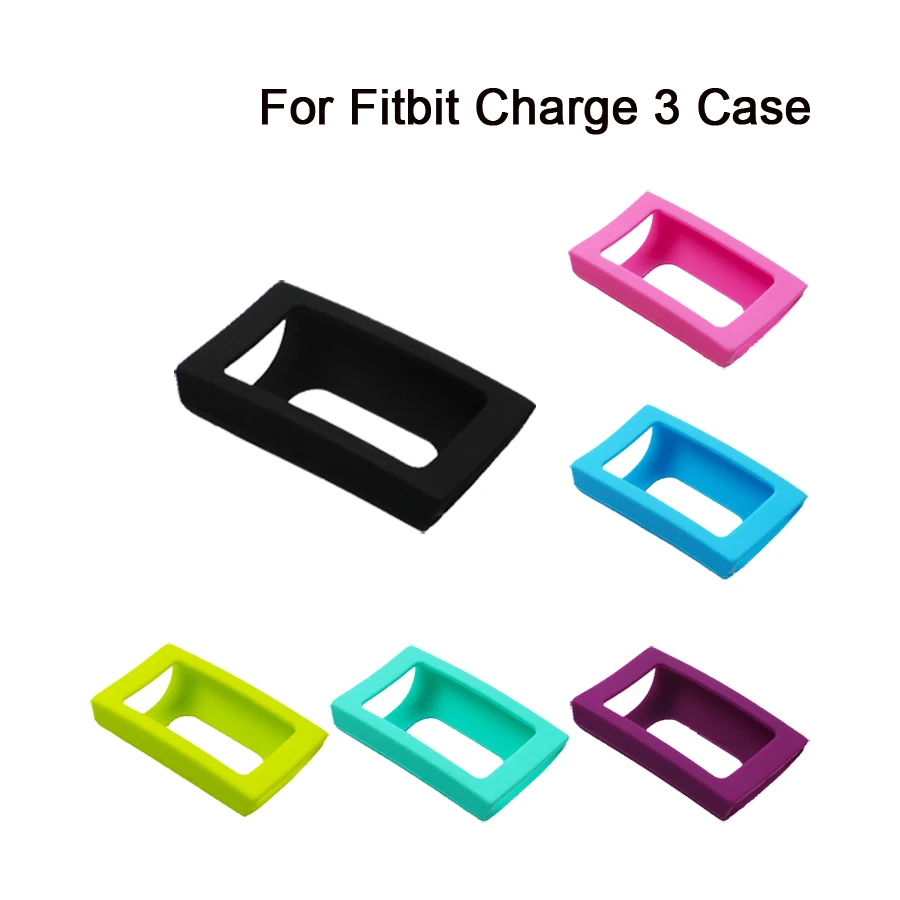 Силиконовый чехол для умных часов Fitbit Charge 3 силиконовый защитный с принтом