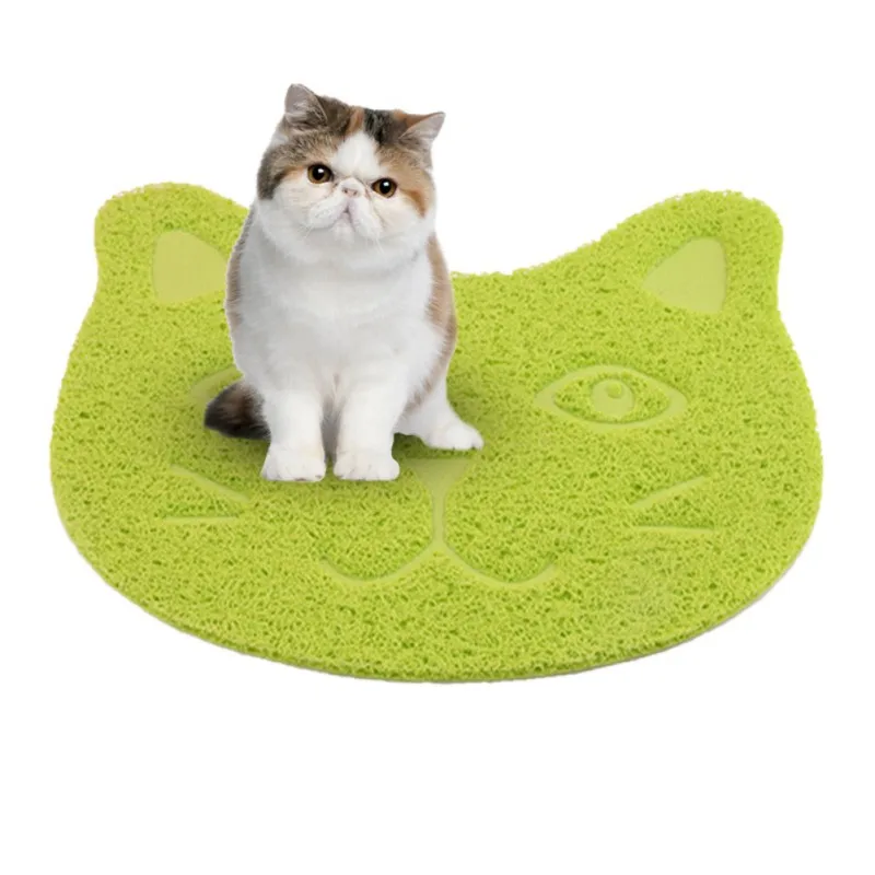 ПВХ Pet Cat водонепроницаемый питатель котенка коврик для туалета Домашние коврики