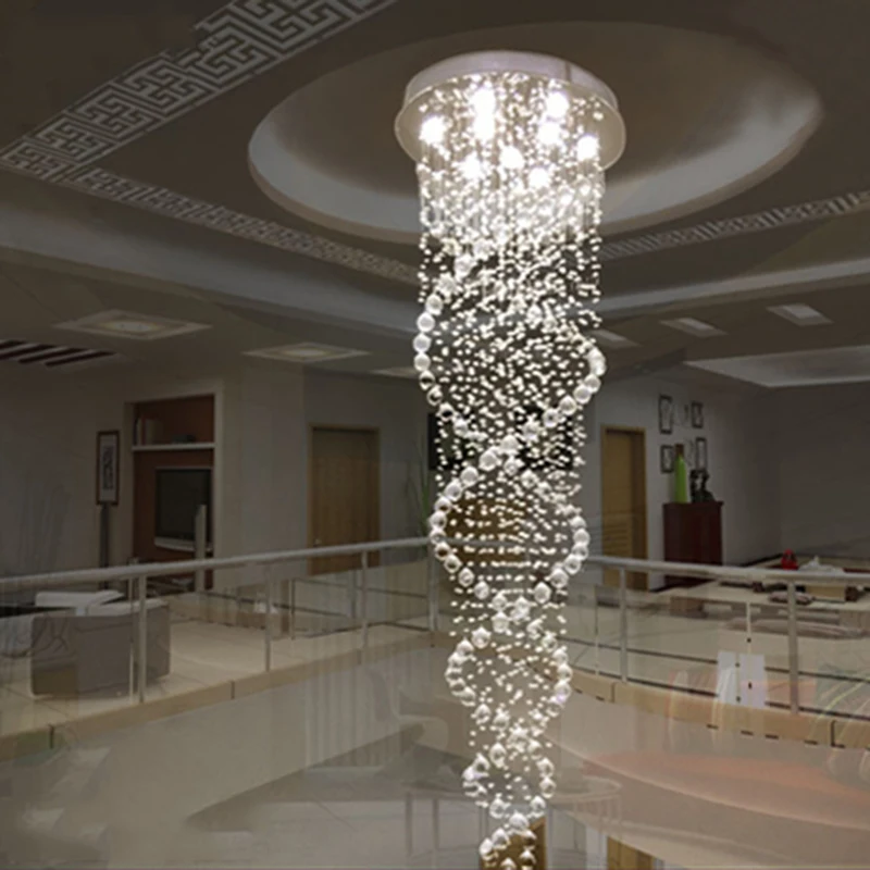 Новые современные светодиодные хрустальные люстры K9 светильники двойная