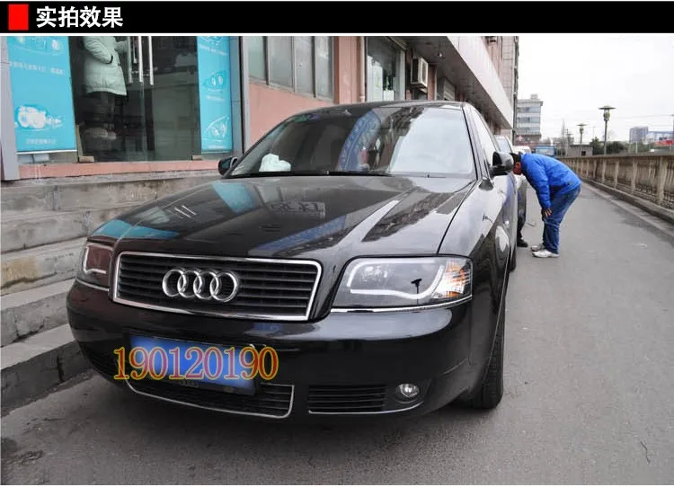 JGD абсолютно стиль для Audi A6 светодиодный налобный фонарь 1997-2004 Биксеноновая фара светодиодный DRL Автомобильные фары