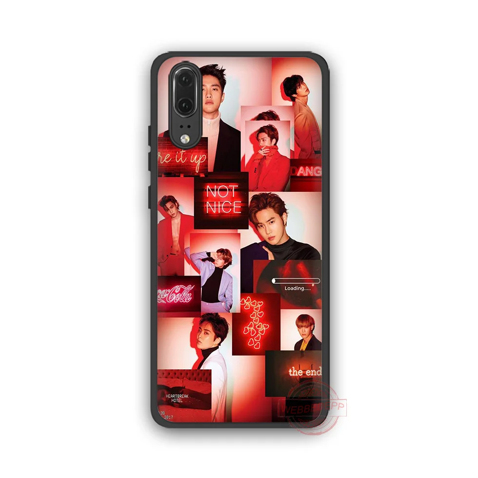 WEBBEDEPP EXO классный ТПУ чехол для телефона Huawei P10 P20 P30 Lite Pro Y6 Y7 prime 2018 Y9 2019 |