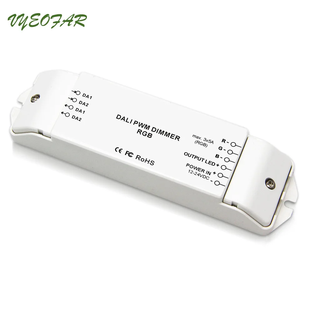Новый цифровым адресным интерфейсом Мощность драйвера 12V 24V Вход 5A * 3 Каналы 15A