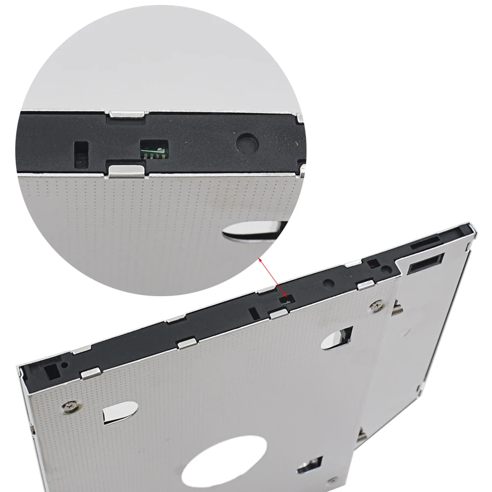 Алюминиевый алюминиевый корпус для второго жесткого диска 9 5 мм SATA III 3 0 2 &quotSSD