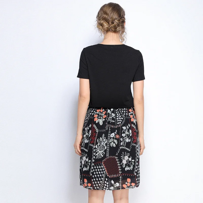 2019 Ограниченная серия Новый Повседневный пуловер с коротким рукавом круглым