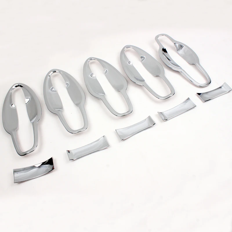 product picture Lsrtw2017 Автомобильная дверь ABS чаша хромированной планки для Защитные чехлы для сидений, сшитые специально для great wall haval H9 - Название цвета: product picture