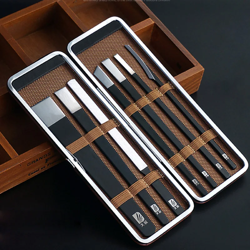 Ногтей кутикулы мозолей Remover набор омертвевшей кожи лезвия Pro нержавеющая сталь