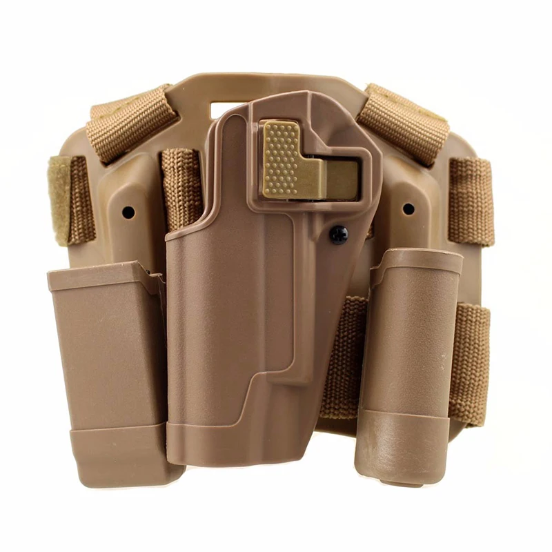 

Military Colt 1911 Gun Holster Airsoft Air Gun Police Gun Carry Case Quick Drop Tactical Left Hand Leg Holster