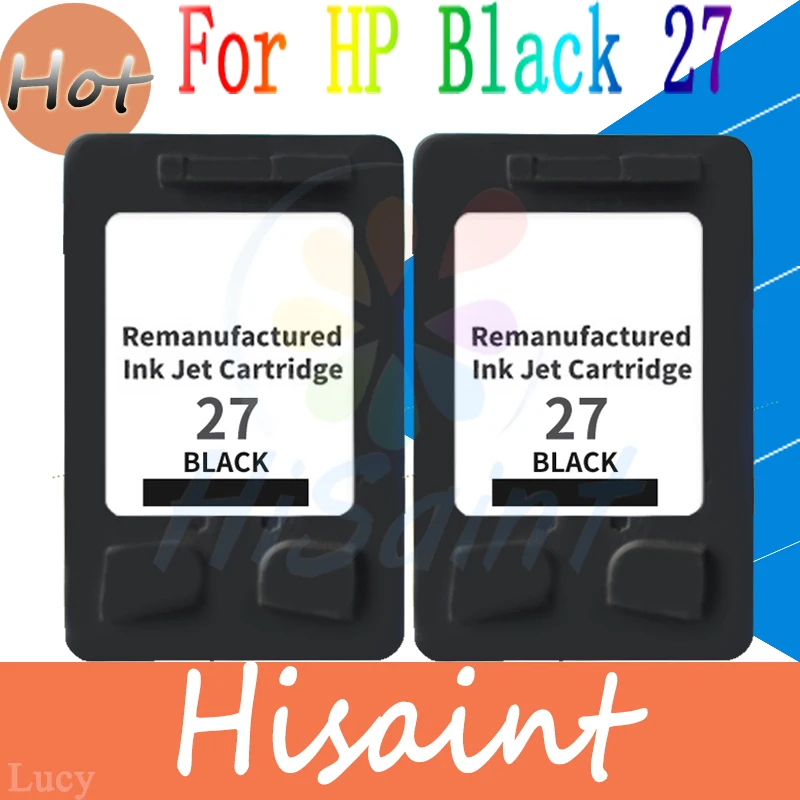 Черные Картриджи для принтера HP 27 Deskjet 3843 3845 3845xi OfficeJet 4215v 4215xi PSC 1209 1310 2 шт.|ink cartridge for