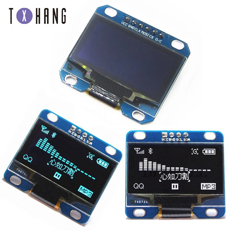 O LED модуль 1 3 дюйма Φ IIC I2C 128X64 ЖК светодиодный дисплей светодиодного дисплея для