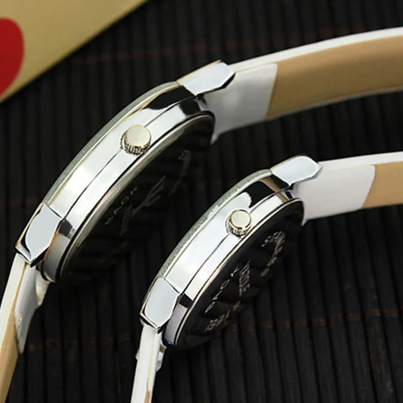 Женские кварцевые наручные часы Yazole Простые Дизайнерские с кожаными ремешками