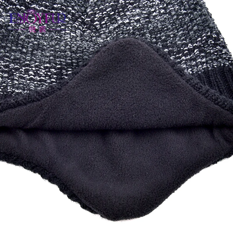 ENJOYFUR Winter Hats For Children Thick Warm Caps With Pom Poms Good Quality Kids Hat Boys |