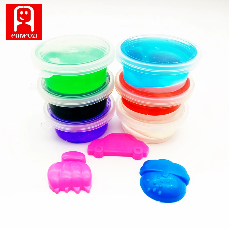 50 г в коробке Прозрачный Кристалл слизи прозрачная глина шпатлевка для