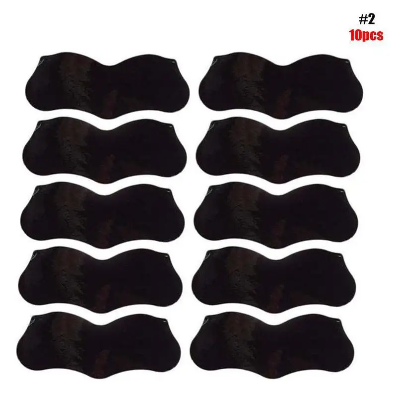 black 10 шт. маска для ухода за кожей лица, для удаления черных точек, для удаления акне, прозрачная маска для удаления черных точек, 3 шага, комплект, полоски для удаления пор в глубоком носу - Цвет: black