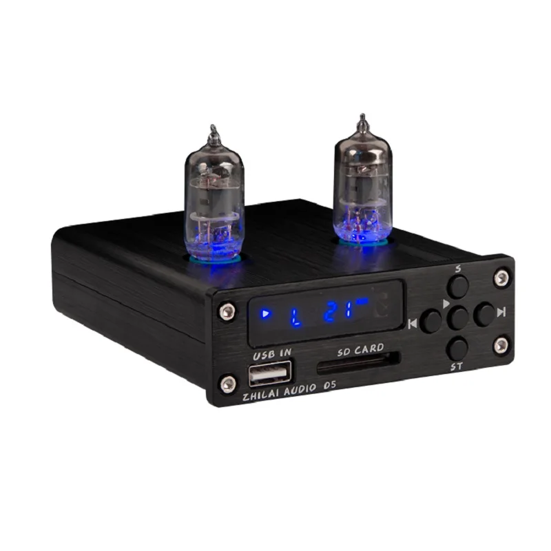 PJ.MIAOLAI M5 HIFI Lossless Music Decoding Player Amplifier Tube Preamplifier SP3306AL Audio Decoder Chip With Remote Control |