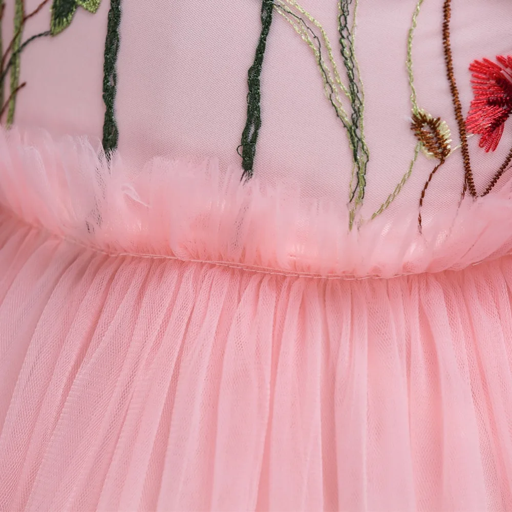Платье для маленьких девочек; детское платье с цветочным рисунком; платья принцессы для девочек; детская одежда с вышитыми буквами; платье для девочек; детское черное платье
