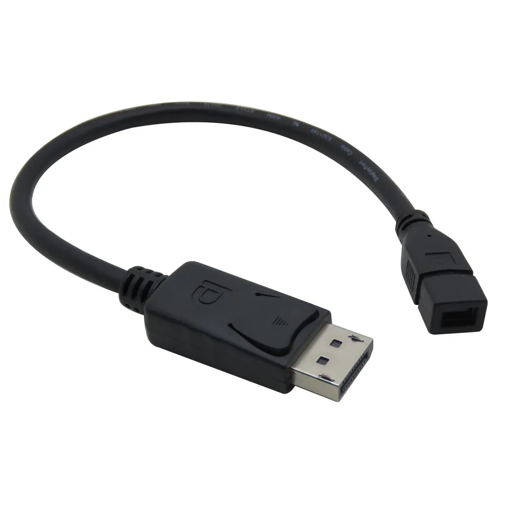 Адаптер DisplayPort для Mini displayport dp папа Женский адаптер конвертер кабель 30 см ПК Lenovo dell