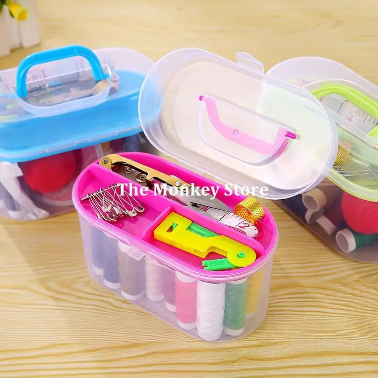 Новинка Лидер продаж Портативный Мини Путешествия PP коробка для шитья с Цвет