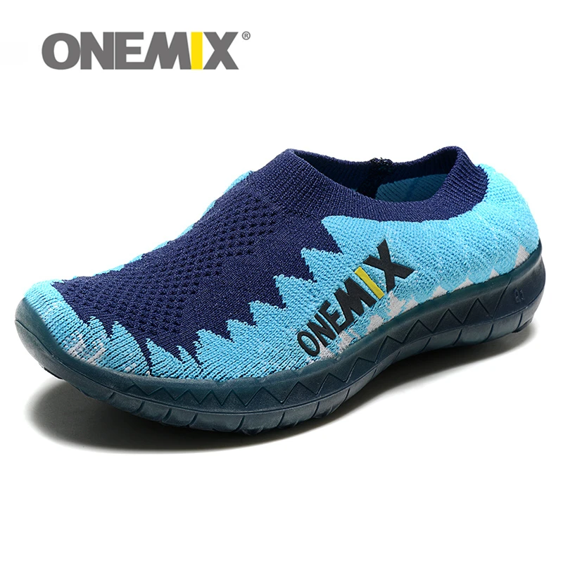 ONEMIX детский Блестящий бальзам кроссовки вязанные воздухопроницаемые сетчатые