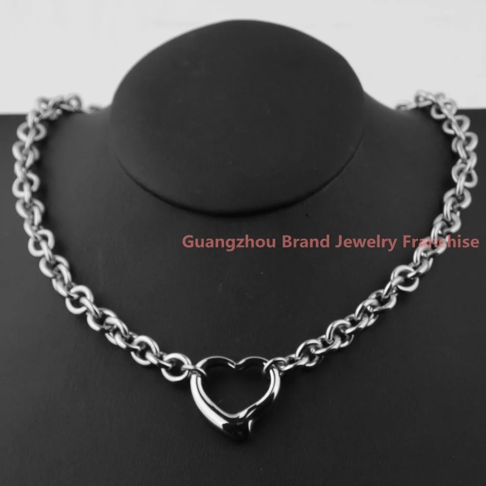 Ювелирный Набор для женщин 18 &quotожерелье + 8&quot браслетов серебряный цвет сердца